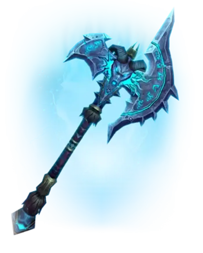 Render of Shadowmourne, the two-handed axe
